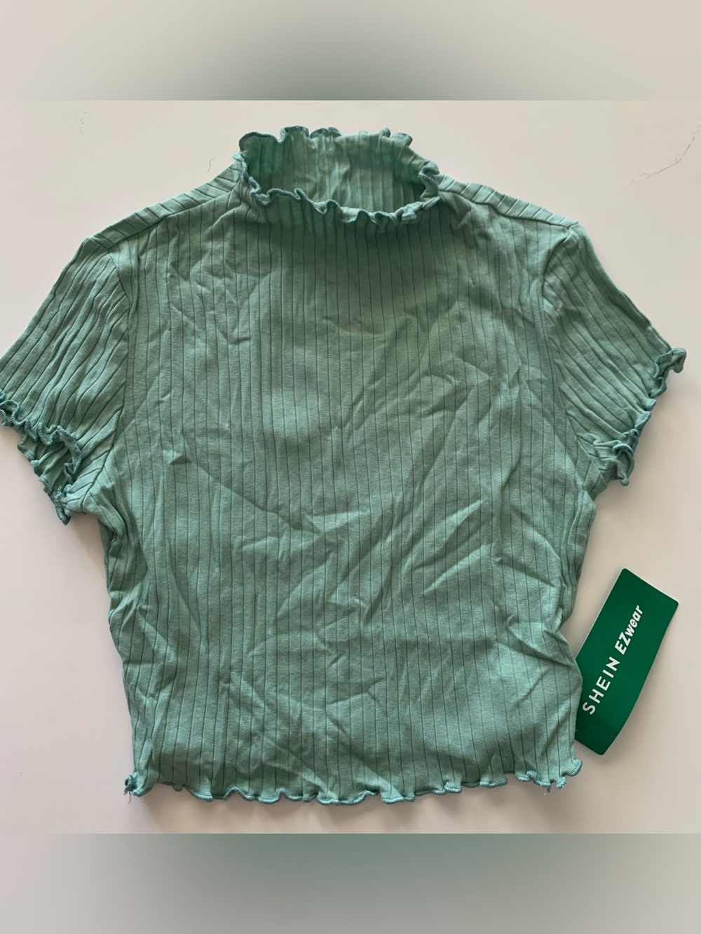 NWT SHEIN EZwear Rib Knit Crop Top Size S